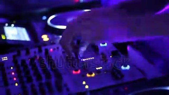 Stock Footage Hands Of Dj Tweak Various Track Controls On Dj S Deck Camera Is Breathing
