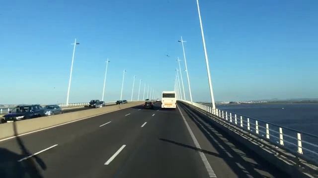Найдовший міст в Европі, Лісабон/ Vasco da Gama bridge 17,2 km long! Lisbon смотреть онлайн