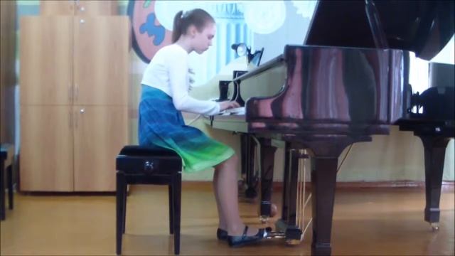 257 Чекалина Виталина ст  Динская И С  Бах 3 х г  Инвенция си минор