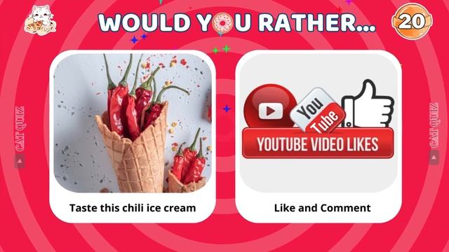 Would You Rather Food Edition and Drinks🥤🍔Cat Quiz смотреть онлайн