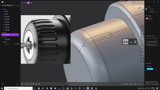 Plasticity Tutorial | Product Design | Drill 3D Modeling | Part 2 смотреть онлайн
