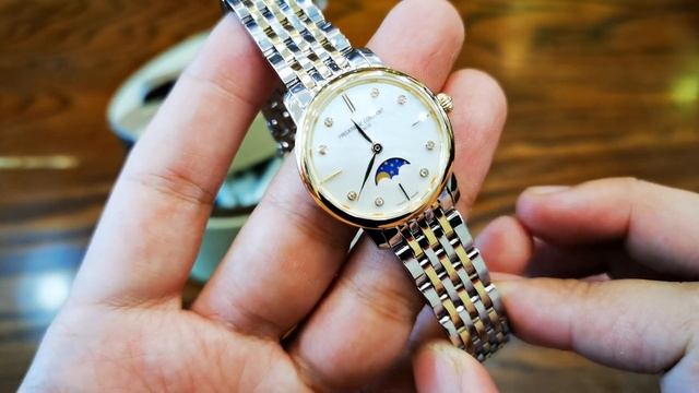 [Review Đồng Hồ] Frederique Constant Quartz Moonphase FC-206MPWD1S3B | ICS Authentic