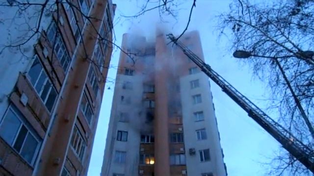 Пожар в Астане на проспекте Республики 16.12.2013 - 3 часть / Fire in Astana смотреть онлайн