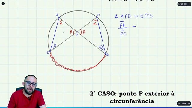 ✅ DEMONSTRAÇÃO  - Potência De Ponto (Teorema Das Cordas E Teorema Das Secantes)