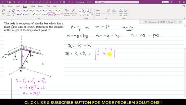 Determine the moment of the weight of the body about point O. Engineers Academy смотреть онлайн