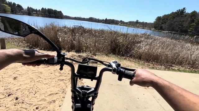 First e-bike adventure: aniioki a8 pro max 52v (60Ah battery) Sand and hill test смотреть онлайн