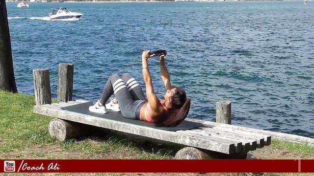 CORE 1000 WORKOUT - 1000 calories six pack Abs workout using a weight plate! смотреть онлайн