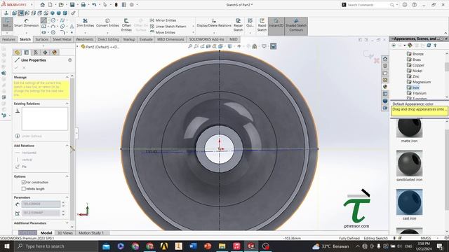 CAD impeller pump on SolidWorks смотреть онлайн