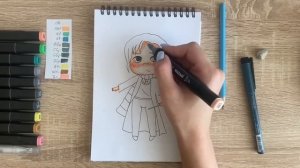 Как нарисовать Драко Малфоя карандашом и скетч маркерами | Рисунок для детей, поэтапно и легко