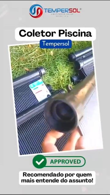 Placa Solar Aquecimento Piscina - Marca Tempersol смотреть онлайн