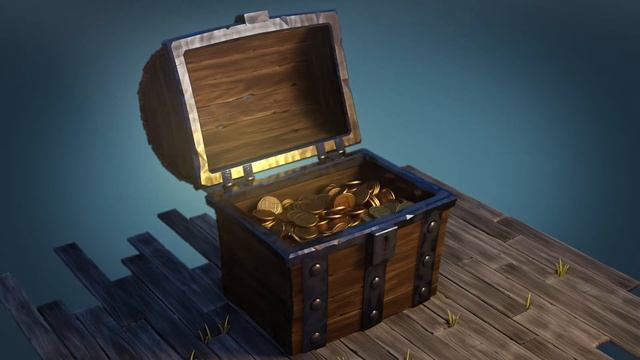 Low-poly Treasure Chest project made entirely in Blender. смотреть онлайн