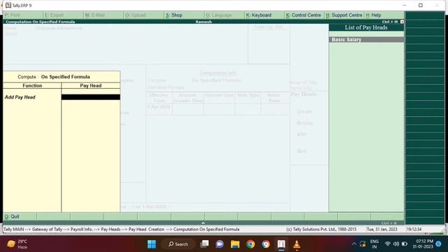 Payroll in Tally ERP 9 with example in tamil (All pay heads in tally ERP 9 explained in tamil) смотреть онлайн