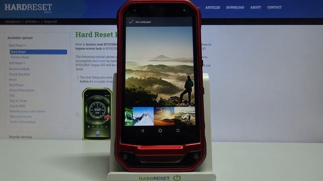 How to Change Wallpaper in KYOCERA Torque G03 – Find Wallpaper Customization Settings смотреть онлайн
