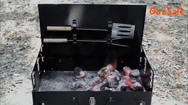 ALAT PANGGANG PEMANGGANG BBQ GRILL PANGGANGAN SOSIS BBQ LIPAT PORTABLE