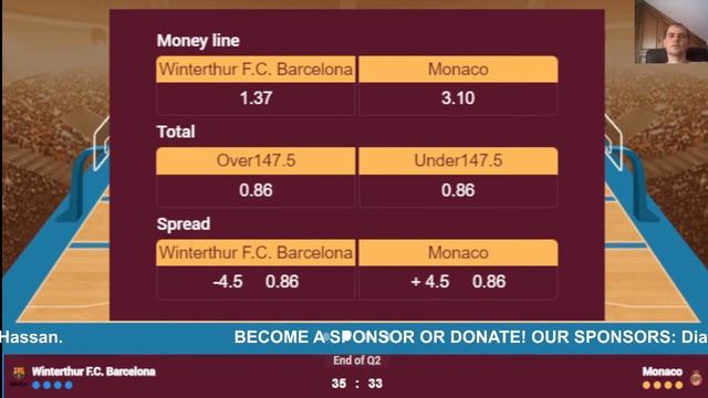 🔴 Live: Barcelona vs Monaco | EuroLeague 2023-2024 | Live Play by Play Scoreboard смотреть онлайн