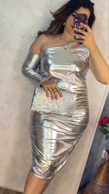 فستان سواريه جلد لكل المناسبات شيك جداا 🔥🔥❤️ смотреть онлайн