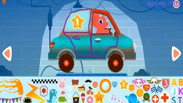 мультик про машинки, Игровые вождение, Динозаврик водит машину.ч.16.Car Driving for Kids смотреть онлайн