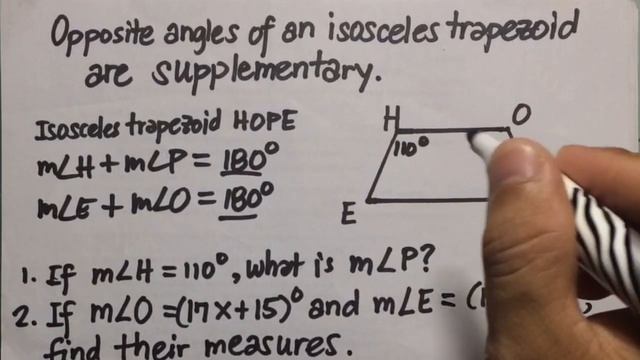 THEOREMS ON ISOSCELES TRAPEZOID