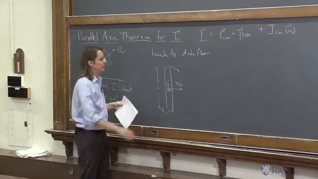 PHYS 101 | Rough Angular Momentum 8 - Parallel Axis Theorem for Angular Momentum смотреть онлайн