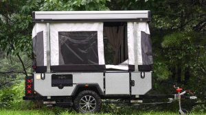 Кемпинг, прицеп палатка, автоматическое раскладывание, дистанционное управление