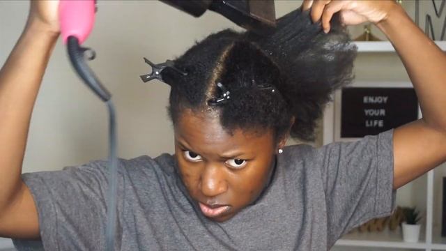 How to Blow Out & Trim Short 4C Natural Hair!!!|Mona B. смотреть онлайн