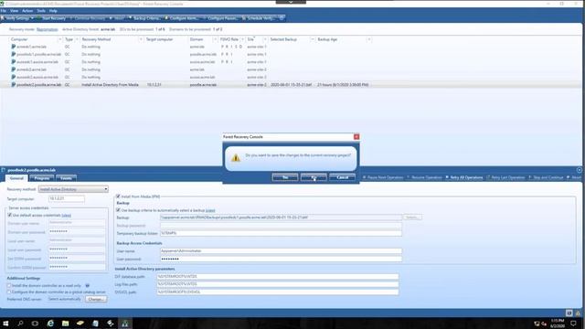 Recovery Manager for AD DRE How to Recovery on a Clean OS and use the Install FR смотреть онлайн