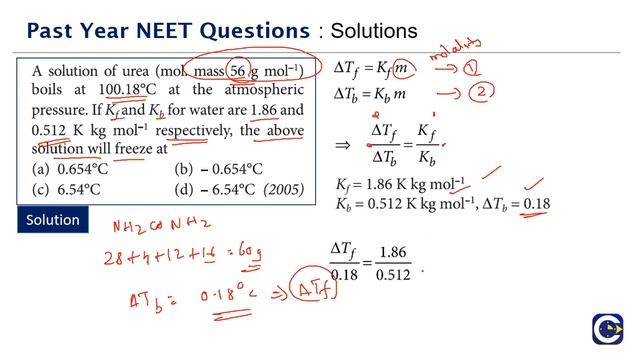 Past Year NEET Questions Liquid Solutions 4 смотреть онлайн