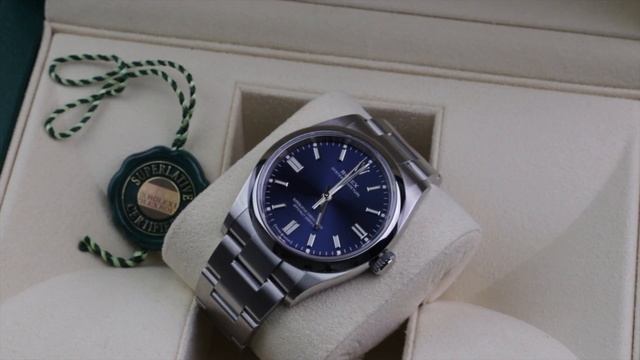 Rolex Oyster Perpetual 36 Bright Blue 126000 2020 Novelty Unboxing Video