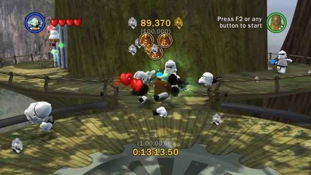 90,3% LEGO Star Wars. The Complete Saga. "Episode 3" за 26 Минут. Прохождение смотреть онлайн