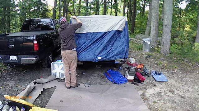 Camping in my truck in the rain. смотреть онлайн