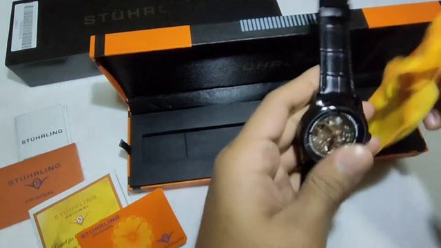 Unboxing Stuhrling Original Premium Watch Winchester 3933 Automatic 41mm Skeleton смотреть онлайн