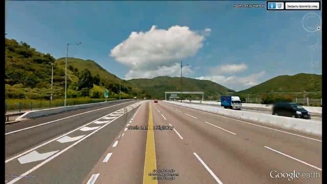 Google Earth Street View Timelapse Ride =China= [Kowloon - Airport] смотреть онлайн