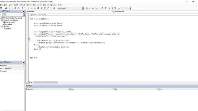 26. FIND в VBA – полный гайд по поиску в VBA (Серия VBA 26) смотреть онлайн