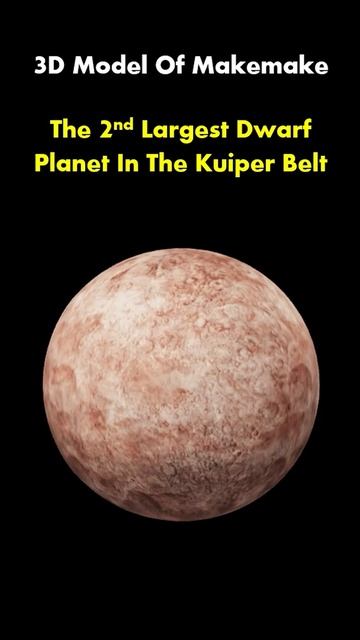 A 3D Model Of Makemake, The 2nd Largest Dwarf Planet In The Kuiper Belt