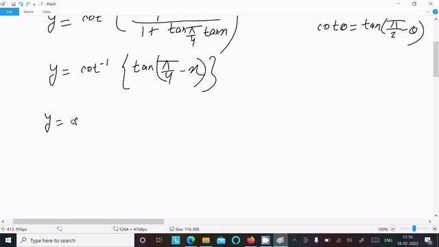 Differentiate cot⁻¹(cosx - sinx/cosx + sinx) смотреть онлайн