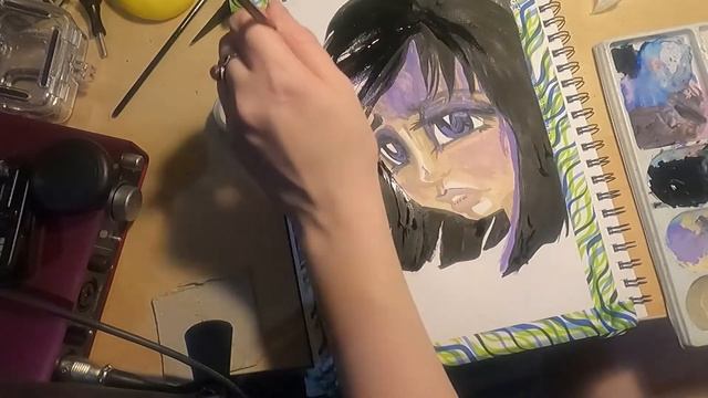 Paint with me 08: Sailor Saturn jelly gouache Sailor Moon fan art смотреть онлайн