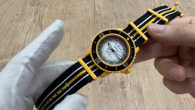 Blancpain X Swatch Scuba Fifty Fathoms Pacific Ocean Automatic Watch | Review Valjoux Relogios