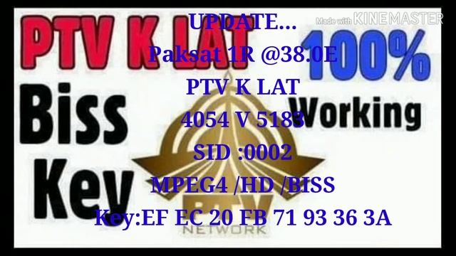 UPDATE PAKSAT-1R @38.0E PTV K LAT NEW BISS KEY TODAY смотреть онлайн