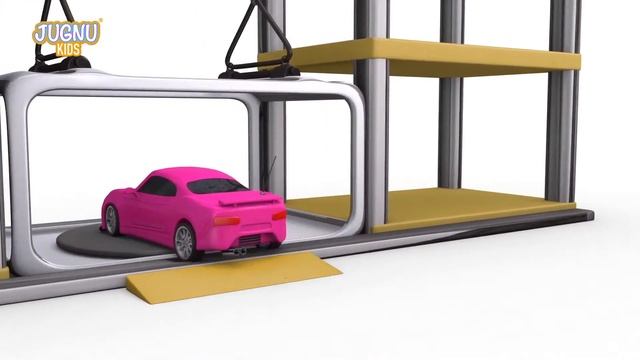 Car Loader Trucks | Cars toys videos, police chase, fire truck - Surprise eggs - Jugnu Kids смотреть онлайн