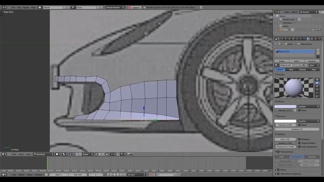 Porsche Carrera GT Modeling Timelapse #2 - Blender 2.61 смотреть онлайн