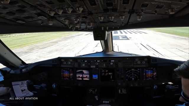 B777 Cockpit Takeoff At Buenos Aires 2022 4K