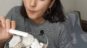 сухой десер/ асмр/ мел и глина/ вкусняшка 😍😍😍😍😘😘🤍