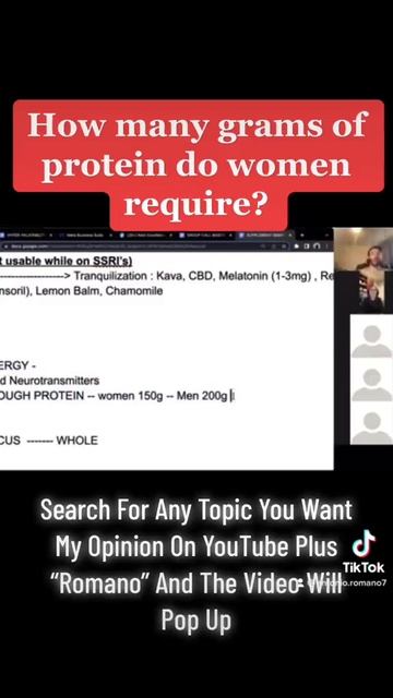 How many grams of protein do women require? смотреть онлайн
