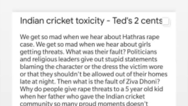 Ms Dhoni Daughter ziva rape threat || yuzvendra chahal Talk about ziva Dhoni | M.S.D смотреть онлайн