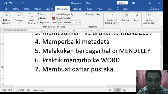 Penggunaan Reference Manager: MENDELEY смотреть онлайн