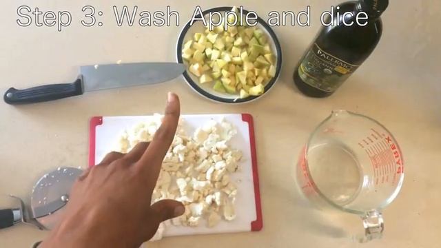 Vegan/Paleo High Protien Low Carb | Sweet Cauliflower Apple Breakfast