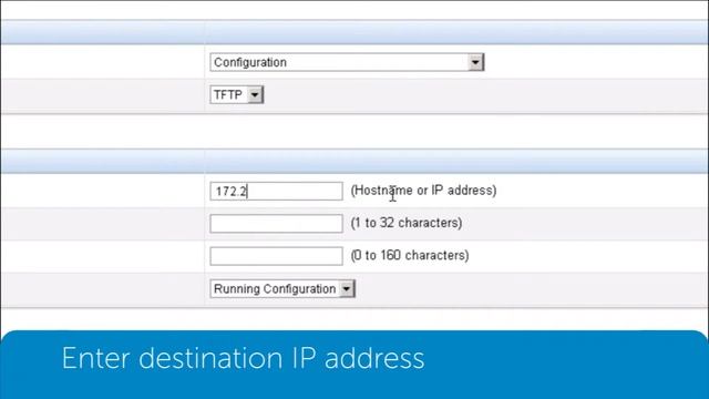 Dell Networking N2000: Backing up files to TFTP via GUI смотреть онлайн