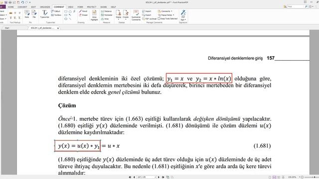 Diferansiyel denklemler 8. hafta 3. Bölüm смотреть онлайн