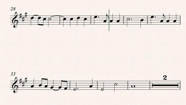 Two For The Road Alto Saxophone Play along Sheet Music(360P) смотреть онлайн
