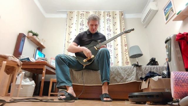 Обзор сборки и звука доработанной китайской реплики Fender Telecaster чёрный с золотом смотреть онлайн